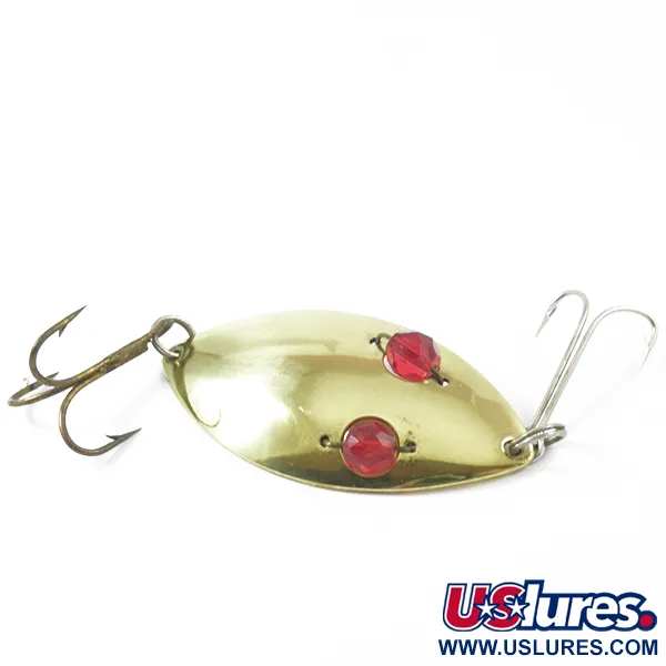 Hofschneider Red Eye Wiggler Lepel, Messing/Rood, 25g, Glasogen, #3158