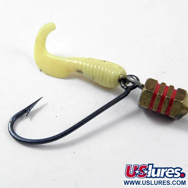 Mepps Comet 1 Spinner, Messing / Geel, 3,5g, Wisselbare trailer, #3169