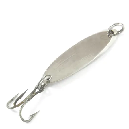 Old Pal Woodstream Auto-cast Lepel, Nikkel / Blauw, 4g, Vintage, #3186