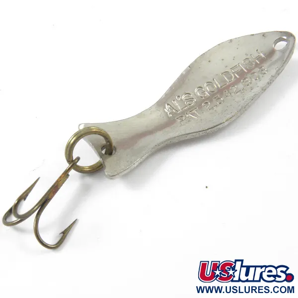 Al's gold fish Lepel, Nikkel, 4,5g, Vintage Ontwerp, #3189