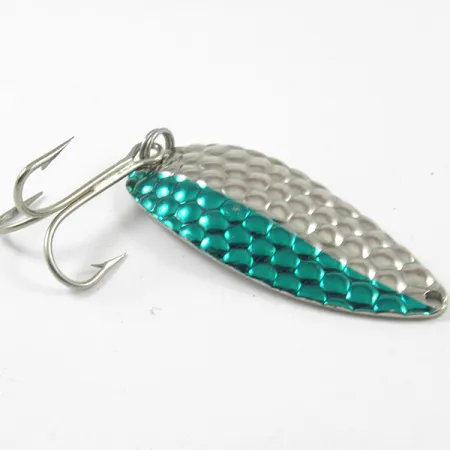 Acme Little Cleo Lepel, Nikkel / Groen, 21g, Gehamerd, #3203