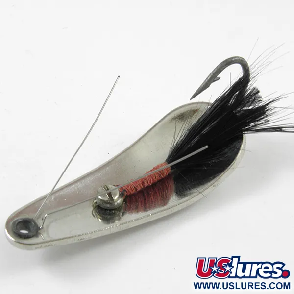 Vintage Weezel Rex Weedless Spoon, Nikkel, 12,5g, Kraatbeschermer, #3207