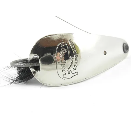 Vintage Weezel Rex Weedless Spoon, Nikkel, 12,5g, Kraatbeschermer, #3207