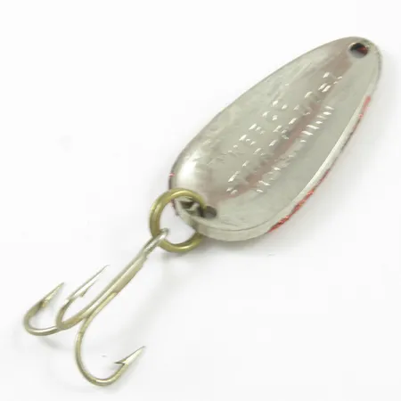 Nebco Tor-P-Do Lepel, Gehamerd zilver/rood, 7g, #3208