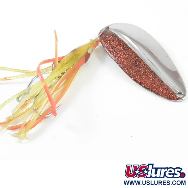 TODDCO Main liner Squid Lepel, Rode glitter / Nikkel, 14g, #3221