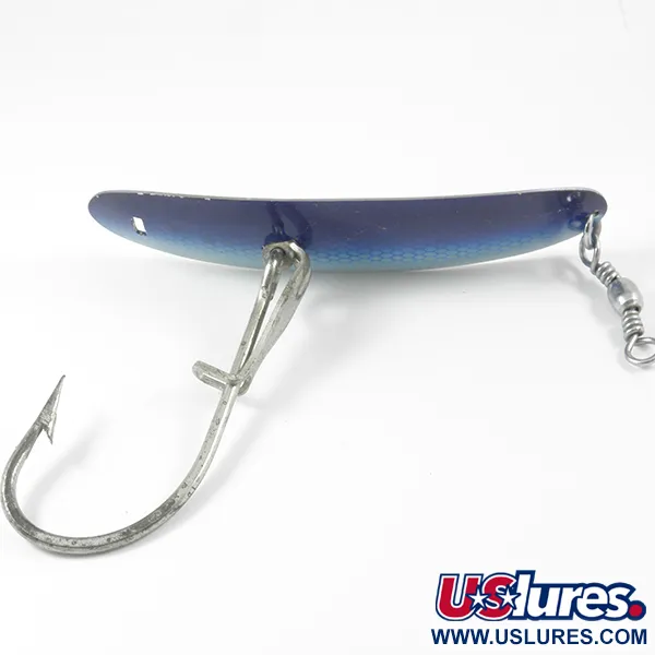 Pflueger Record Lepel, Blauw / Nikkel, 45g, Weedless, #3236