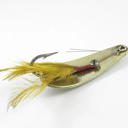 Weezel Rex Weedless Spoon Lepel, Messing, 12.5g, Veren, #3237