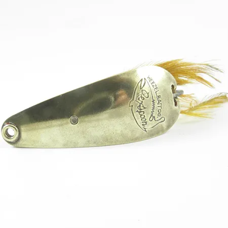 Weezel Rex Weedless Spoon Lepel, Messing, 12.5g, Veren, #3237