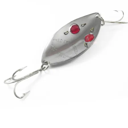 Hofschneider Red Eye Wiggler Lepel, Staal/Rood, 25g, Glaskralen, #3249