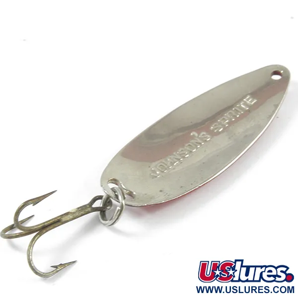 Johnson Sprite Lepel, Rood/Wit/Nikkel, 10g, Origineel USA, #3262