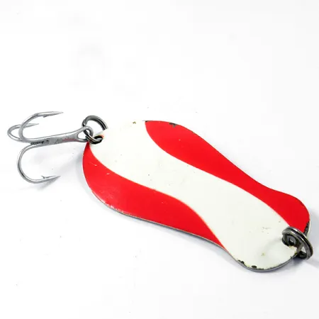 K-B Bait K-B Spoon 2 Lepel, Rood/Wit/Nikkel, 14g, Snoek, #3263