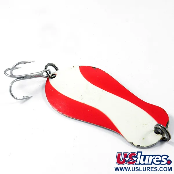 K-B Bait K-B Spoon 2 Lepel, Rood/Wit/Nikkel, 14g, Snoek, #3263