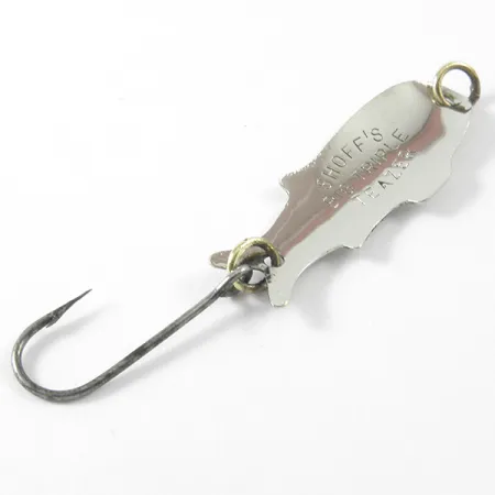 Shoff's Big Tripple Teazer Lepel, Nikkel, 2,5g, Vintage, #3295