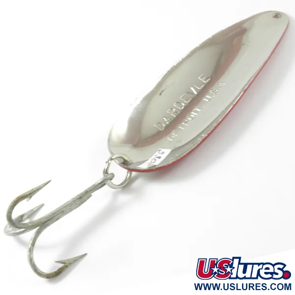 Eppinger Dardevle Lepel, Rood/Wit/Nikkel, 28g, Klassiek, #3307