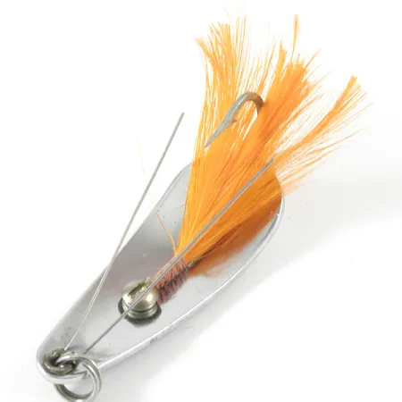 Weezel bait Rex Spoon Lepel, Nikkel/Oranje Veer, 12.5g, #3352
