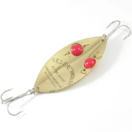 Hofschneider Red Eye Wiggler 3359 Lepel, Goud/Rode ogen, 25g, #3359