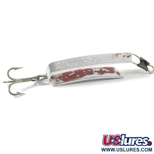 South Bend Super-Duper 501 Lepel, Nikkel / Rood, 2,3g, #3368