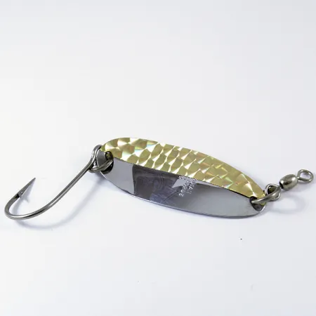 Silver Horde Silver Horde Lepel, Nikkel/Gouden hologram, 9g, Enkele haak, #3384
