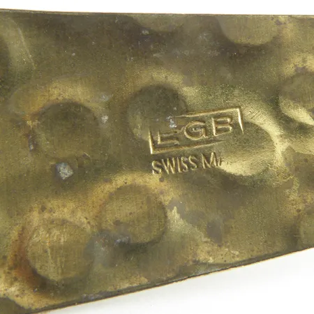 EGB Lepel, Zilver/Messing verzilverd, 9g, handgehamerd, #3429