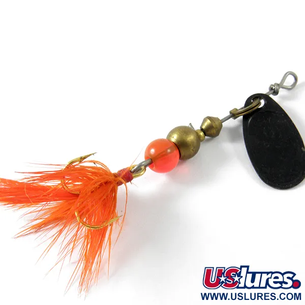 Mepps Black Fury 0 Dressed Spinner, Zwart/Rood, 2.4g, Veren, #3452