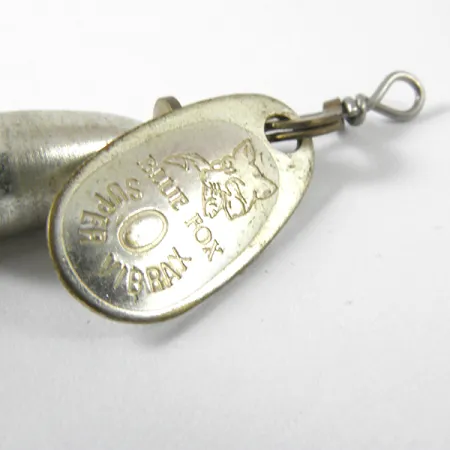 Blue Fox Super Vibrax 0 Foxtail Spinner, Zilver, 3.4g, Haardreg, #3460