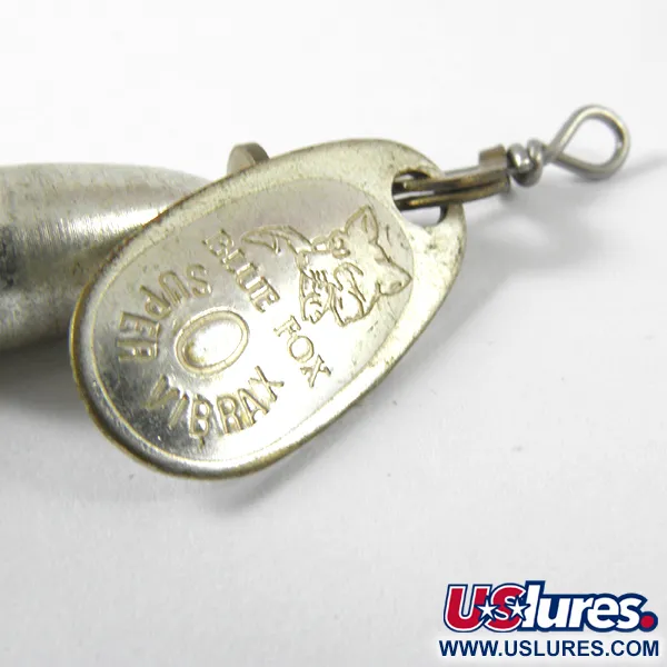Blue Fox Super Vibrax 0 Foxtail Spinner, Zilver, 3.4g, Haardreg, #3460