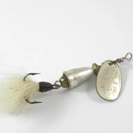 Blue Fox Super Vibrax 0 Foxtail Spinner, Zilver, 3.4g, Haardreg, #3460
