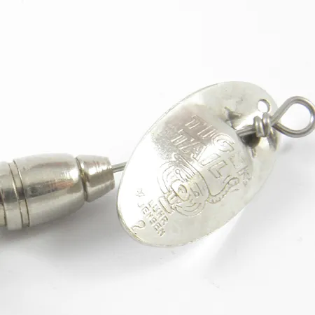 Luhr Jensen Tiger Tail Spinner, Nikkel / Rood, 3,6g, Verenstaart, #3464