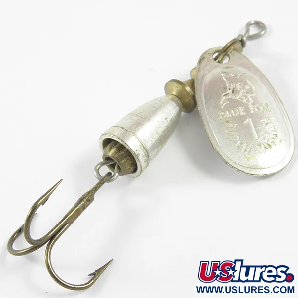 Blue Fox Super Vibrax 1 Spinner, Zilver, 4g, Tweedelig Lichaam, #3468