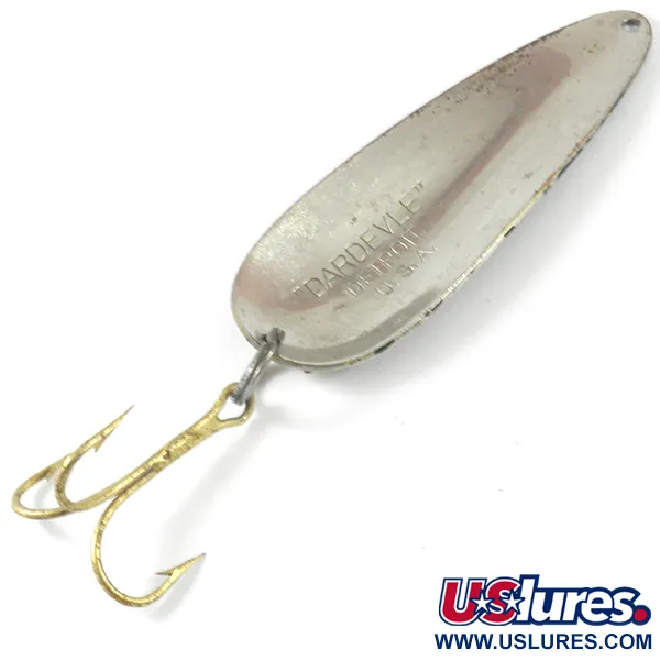 Dardevle (1950s) Detroit Lepel, Zwart/Wit/Nikkel, 28g, #3494