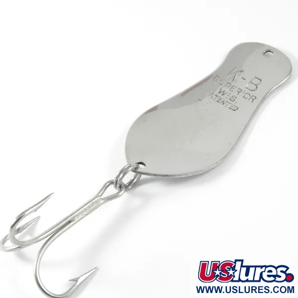 K-B Bait K-B Spoon 2 Blinker, Nickel, 14g, Vintage USA, #3509