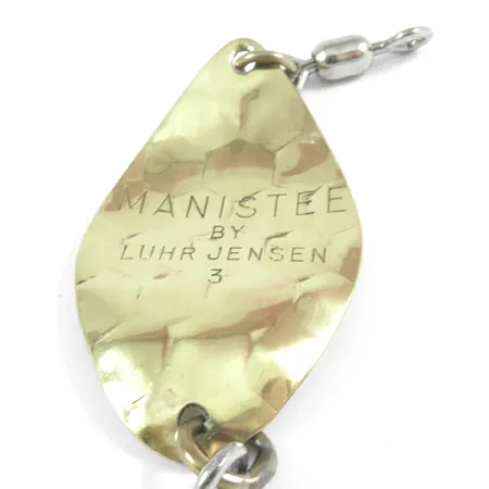 Luhr Jensen Manistee 3 Lepel, Goud, 9g, Gehamerd, #3522