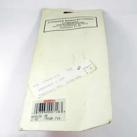 Eppinger Dardevle Huskie Junior Lepel, Rood/Wit/Nikkel, 58g, #3539