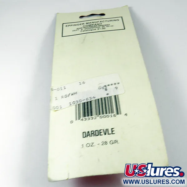 Eppinger Dardevle Lepel, Rood/Wit/Nikkel, 28g, Klassiek, #3538