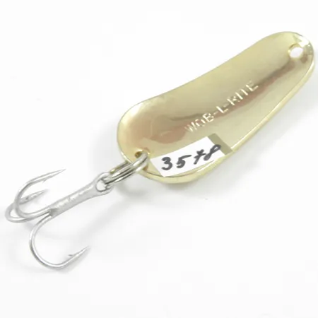 Acme Wob-L-Rite Lepel, Gehamerd goud, 7g, Vintage, #3578