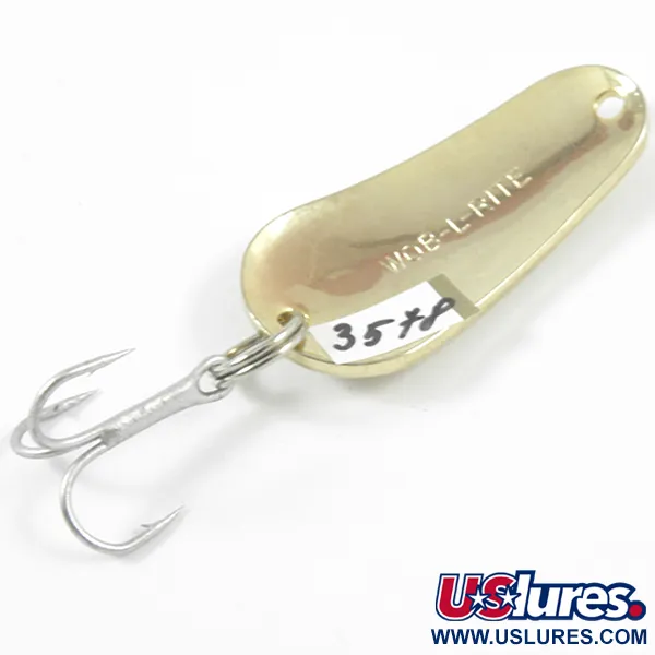 Acme Wob-L-Rite Lepel, Gehamerd goud, 7g, Vintage, #3578