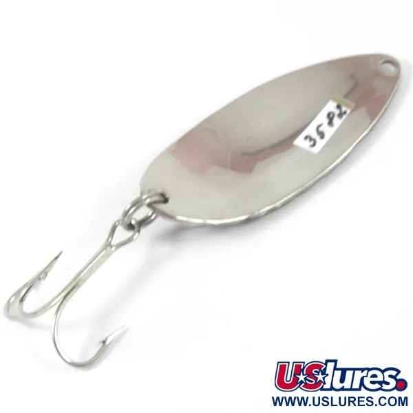 Acme Little Cleo Lepel, Zwart/Nikkel/Paars, 11,5g, Gehamerd, #3582