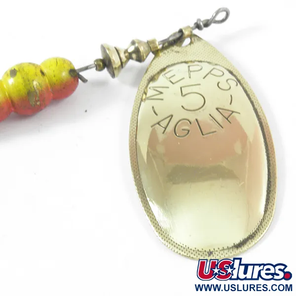 Mepps Aglia 5 Spinner, Messing, 14g, Messing blad, #3587