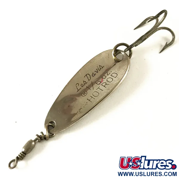 Luhr Jensen Les Davis Hotrod Lepel, Nikkel, 5g, Vintage USA, #3605