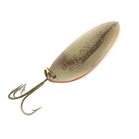 Eppinger Dardevle Devle Dog 7700 Lepel, Rood/Wit/Nikkel, 14g, #3608