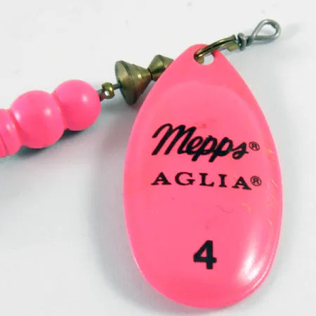 Mepps Aglia 4 Spinner, Hot Pink, 9g, UV-Blad, #3610