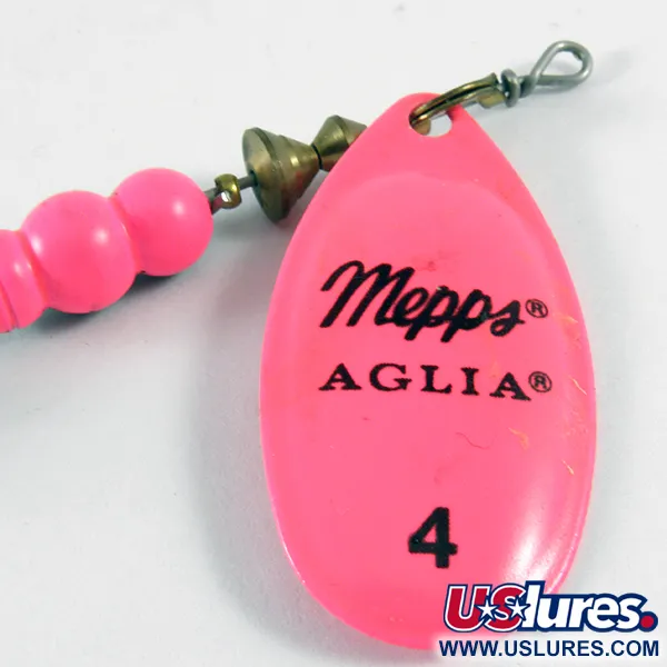 Mepps Aglia 4 Spinner, Hot Pink, 9g, UV-Blad, #3610
