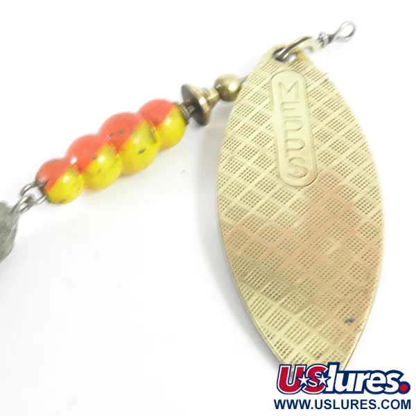 Mepps Aglia Long Mino Spinner, Messing, 30g, Wilgenblad, #3621