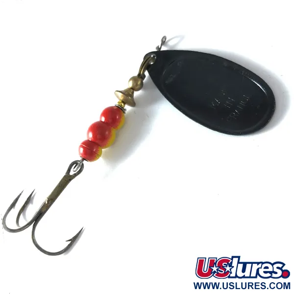 Mepps Aglia 4 Spinner, Zwart, 9g, Messing Beslag, #3633