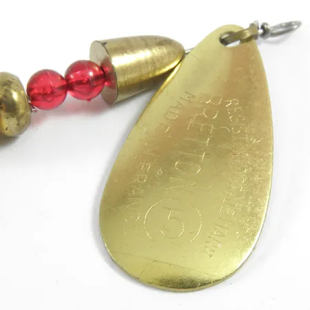 Bretton Spinner, Goud, 10g, Druppelblad, #3638