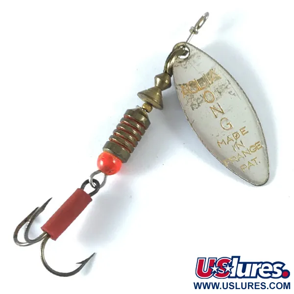 Mepps Aglia Long 2 Spinner, Nikkel / Blauw, 7.4g, Wilgenblad, #3653