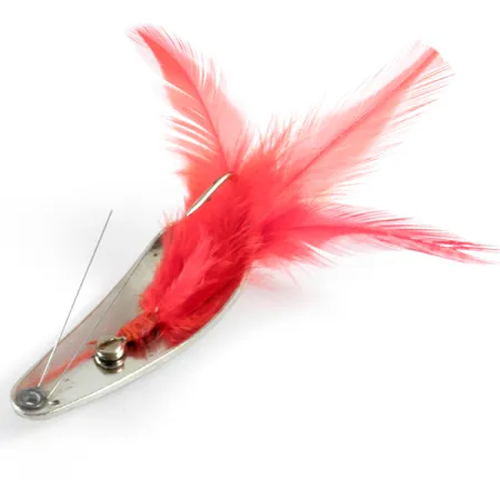 Weezel bait Rex Spoon Lepel, Nikkel / Rood, 12.5g, Wierbeschermer, #3673