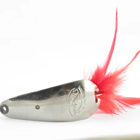 Weezel bait Rex Spoon Lepel, Nikkel / Rood, 12.5g, Wierbeschermer, #3673