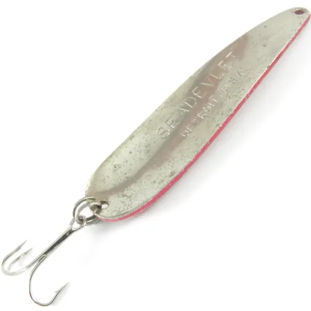 Eppinger Dardevle Seadevlet, Rood / Wit / Nikkel, 40g, Lepel #3675