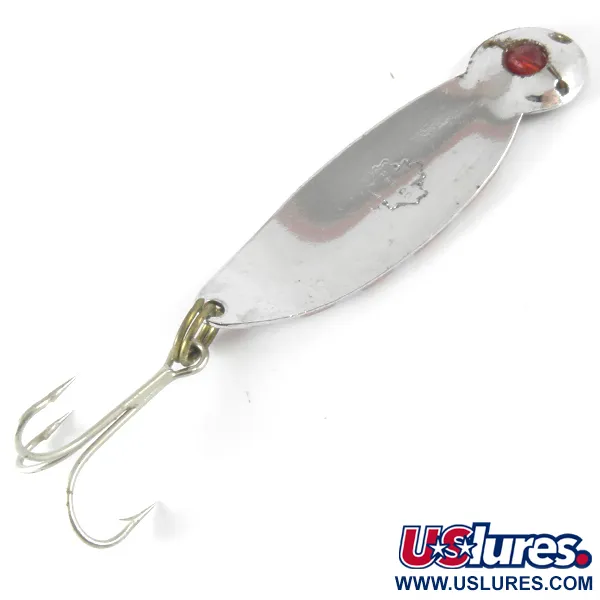 Errico One eye Lepel, Nikkel / Rood, 14g, Glazen kraal, #3683